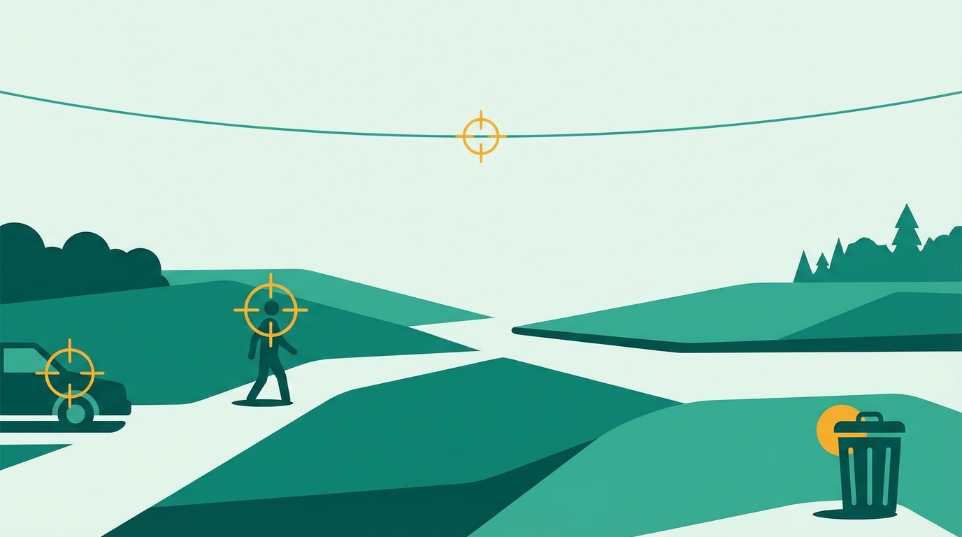 Unwanted car and street clutter removed from a scenic photo using AI object eraser